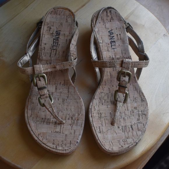vaneli sandals cork